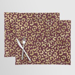 Foil Glam Leopard Print 04 Placemat