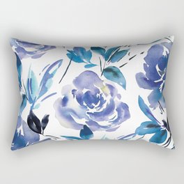Royal Blue Garden 01 Rectangular Pillow