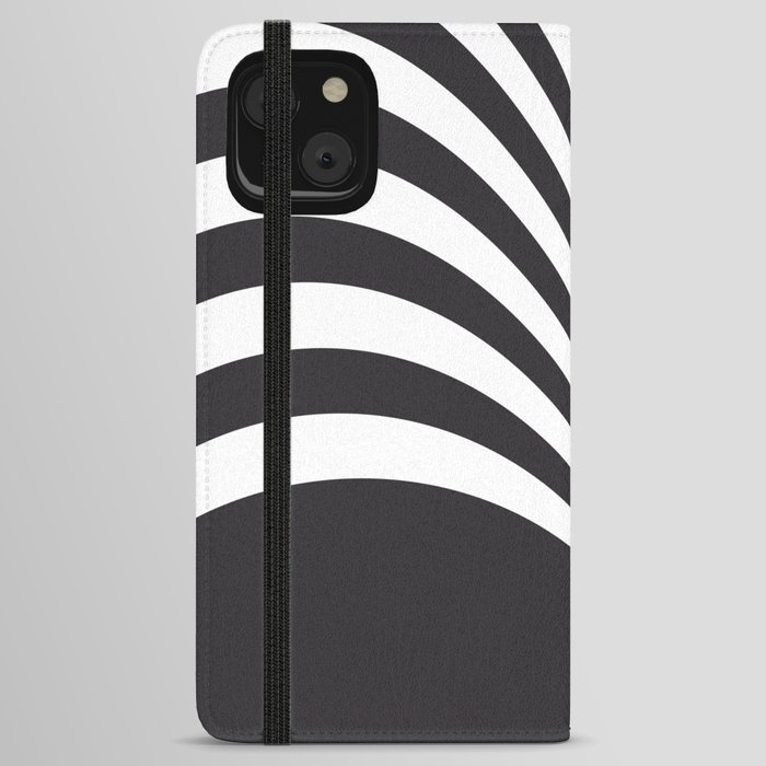 Black and white hills iPhone Wallet Case