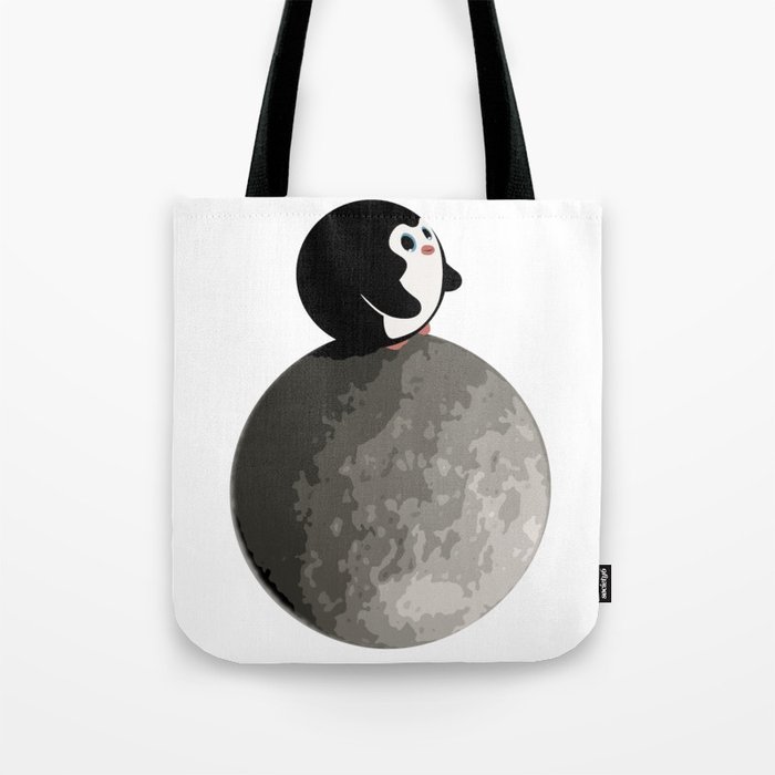 Neil the Moon Penguin II Tote Bag