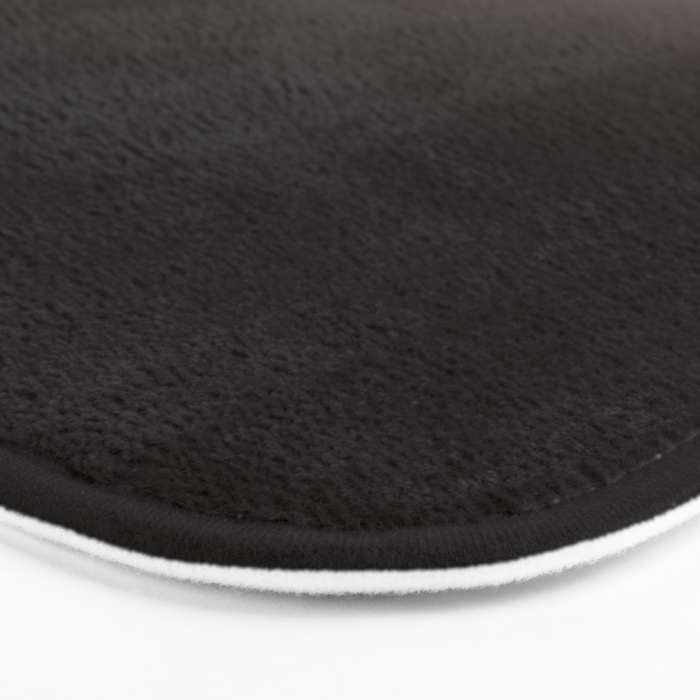 Monochromatic Background Faded Black To Grey Bath Mat