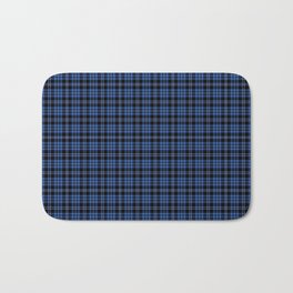 Blue & White Scottish Tartan Plaid Pattern Bath Mat | Checkeredpattern, Patternprint, Bluetartan, Bluepattern, Graphicdesign, Pattern, Abstract, Tartan, Scottishpattern, Vintage 