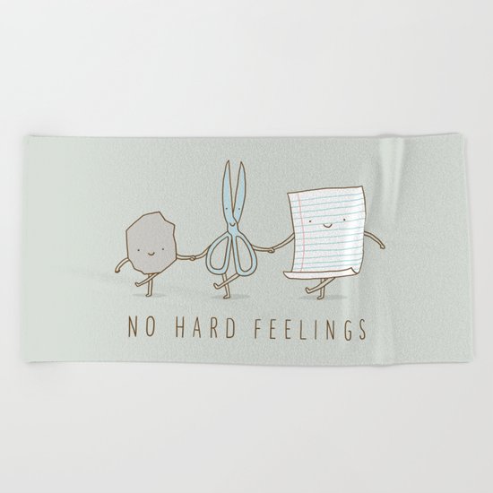 No Hard Feelings Beach Towel