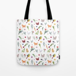 Farmstand Pattern Tote Bag
