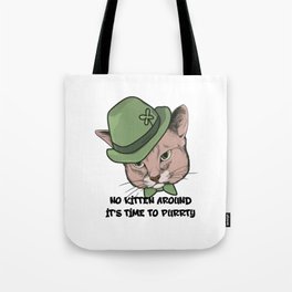 Time to Purrty! Tote Bag