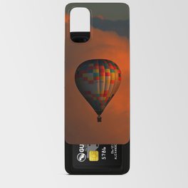 Balloon flight at sunset Android Card Case