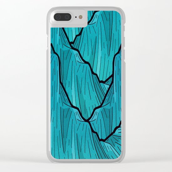 Mountains of Waves Clear iPhone Case