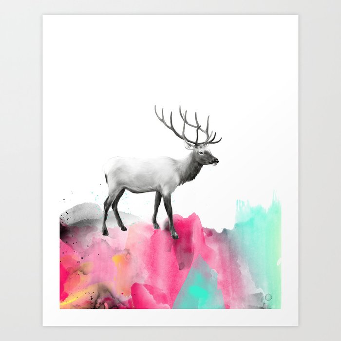 Wild No. 2 // Elk Art Print