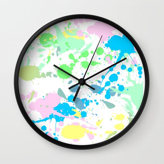 Paint Daubs (2) Wall Clock