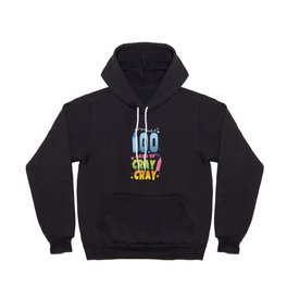 Day Of School 100th Day Color Colorful Art Hoody