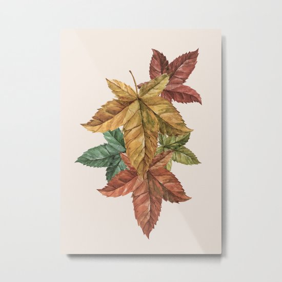 Memories of Leaves Metal Print