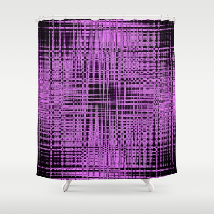 Purple Abstract Shower Curtain