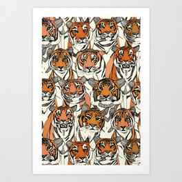 just tigers col Art Print