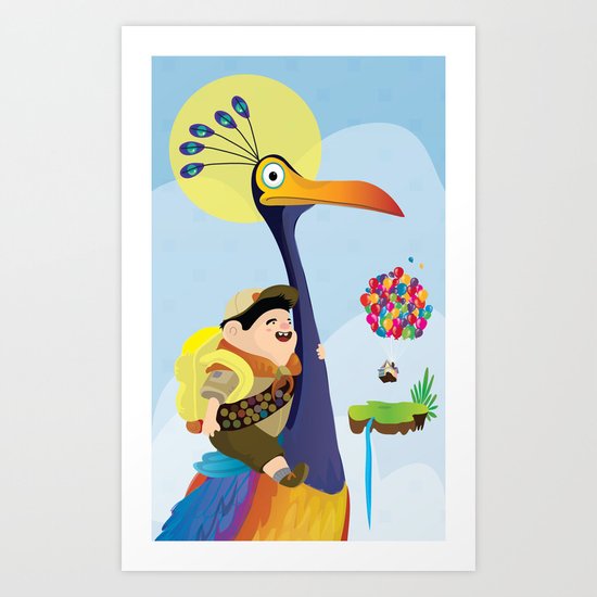 Kevin and russel Art Print