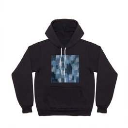 Blue Tile Blurry Abstract Lover Pattern Hoody