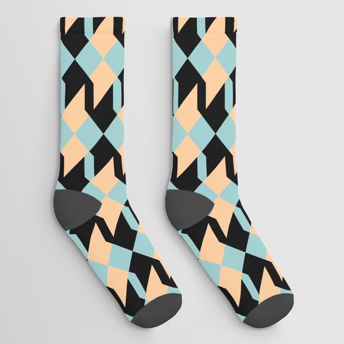 Abstract geo pattern I Socks