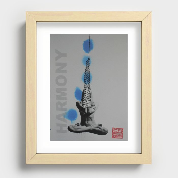 YOGA 18 Harmony Recessed Framed Print