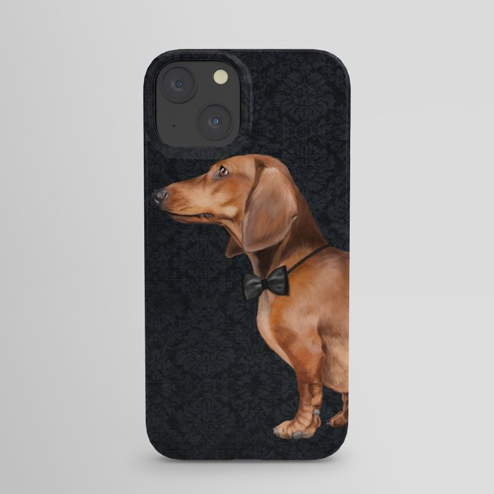 Elegant dachshund. iPhone Case