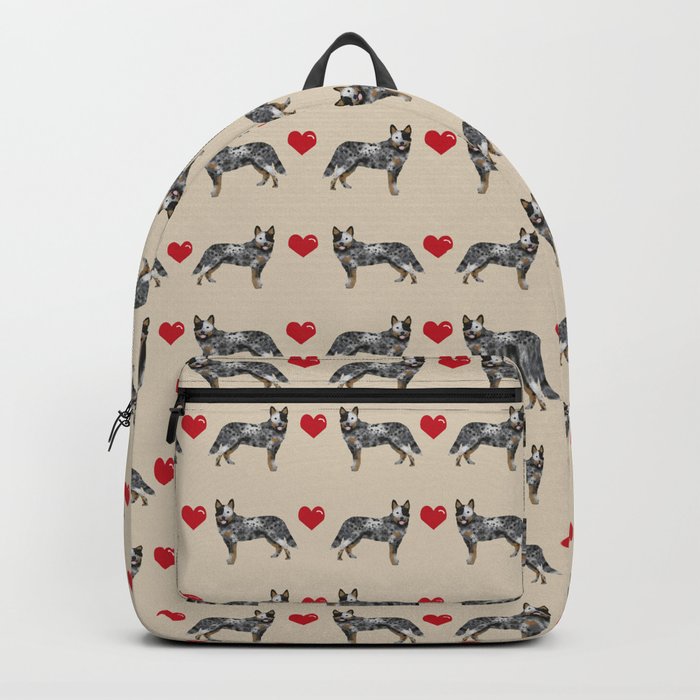 Australian Cattle Dog blue heeler hearts love dog breed gifts for cattle dog owners Backpack