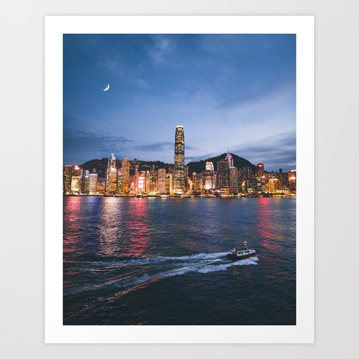 Hong Kong Skyline Art Print