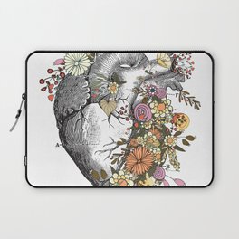 Heart With Flowers Laptop Sleeve