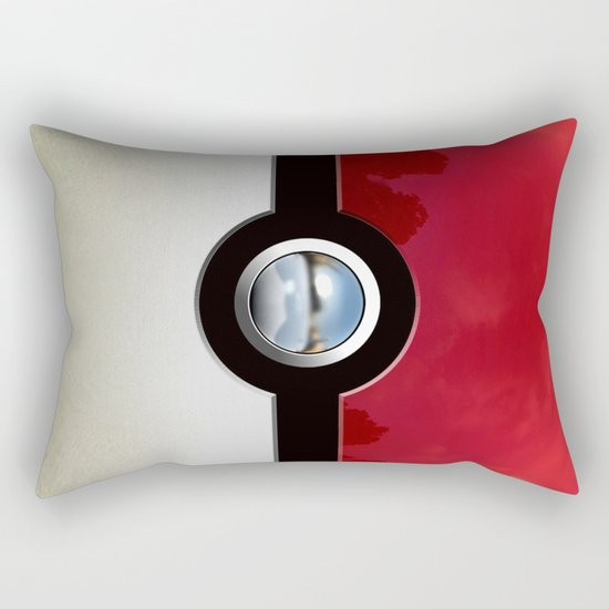 Retro Chrome pokeball iPhone 4 4s 5 5c, ipod, ipad, pillow case tshirt and mugs Rectangular Pillow
