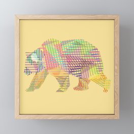 Grizzly Bear Framed Mini Art Print