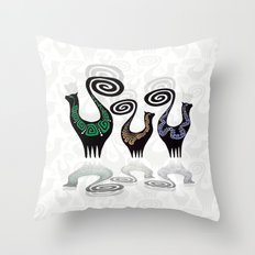 SNOOTY CATS Throw Pillow