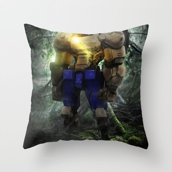 Mecha series // Sagat Throw Pillow