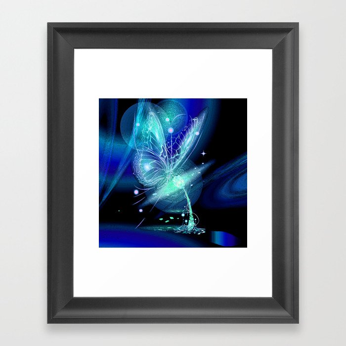 Galactic Butterfly Framed Art Print