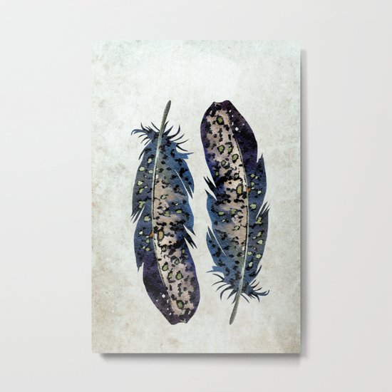 Feathers Metal Print
