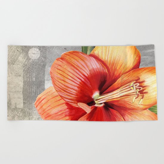 Macro Flower #5 Beach Towel