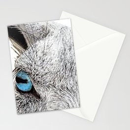 Crystal Clear Goat Eyes In Blue Stationery Card