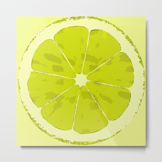 Lime Metal Print
