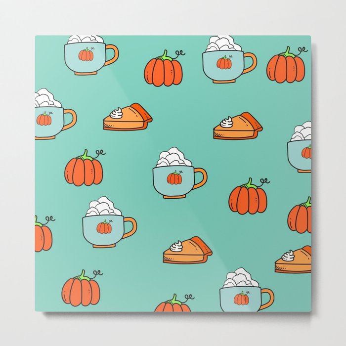 pumpkin latte Metal Print