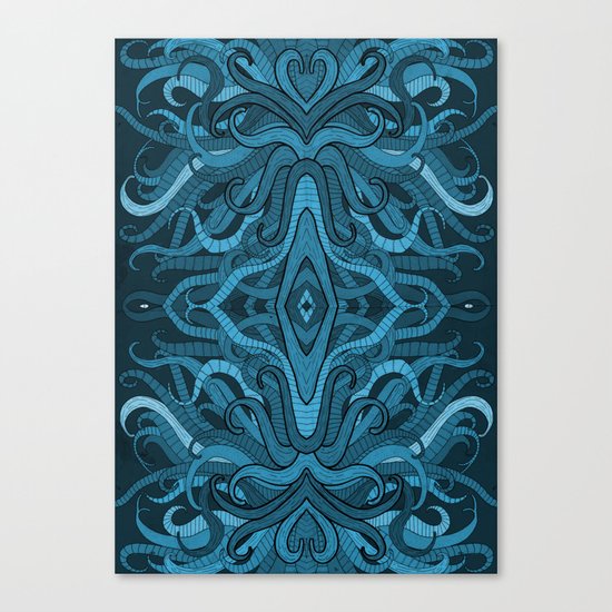 Blue Flow Canvas Print