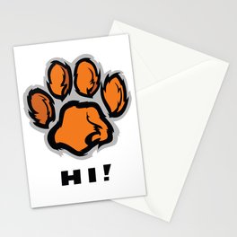 Bear Paw Greeting Stationery Card