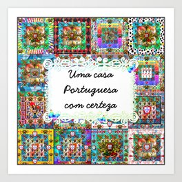 Uma Casa Portuguesa Com Certeza Art Print | Heart, Portugal, Barcelos, Rooster, Galo, Madeira, Casa, Azores, Graphicdesign, Love 