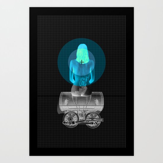 Traveling with loneliness Art Print