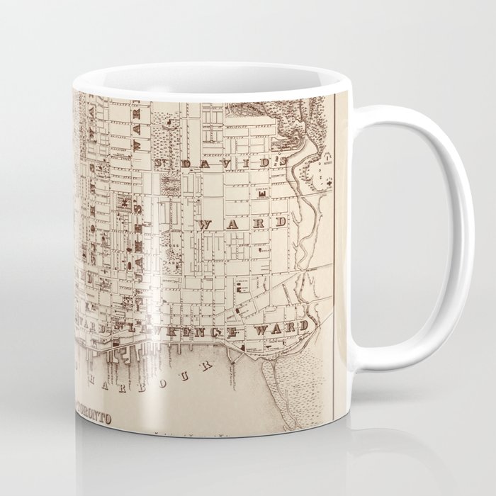 1871 Vintage Map of Toronto Coffee Mug