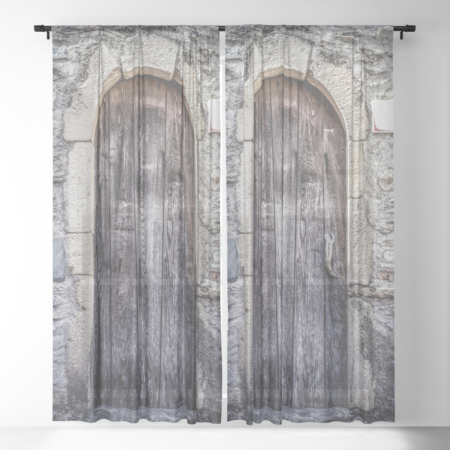 Old French Door Sheer Curtain By Mariaheyens Society6