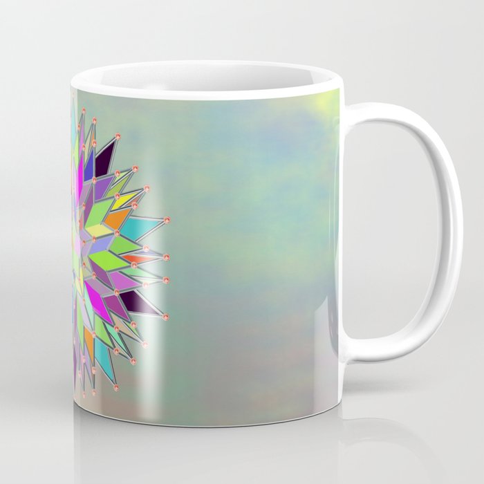Mandala #106, Star Burst Coffee Mug