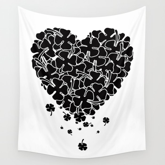 Black Clover Heart Wall Tapestry