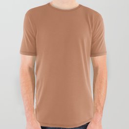 COPPER solid color  All Over Graphic Tee