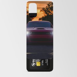 SRT Red Skies Torred Challenger Hellcat American Muscle classic car automobile transporation color photograph / photography vintage poster posters Android Card Case