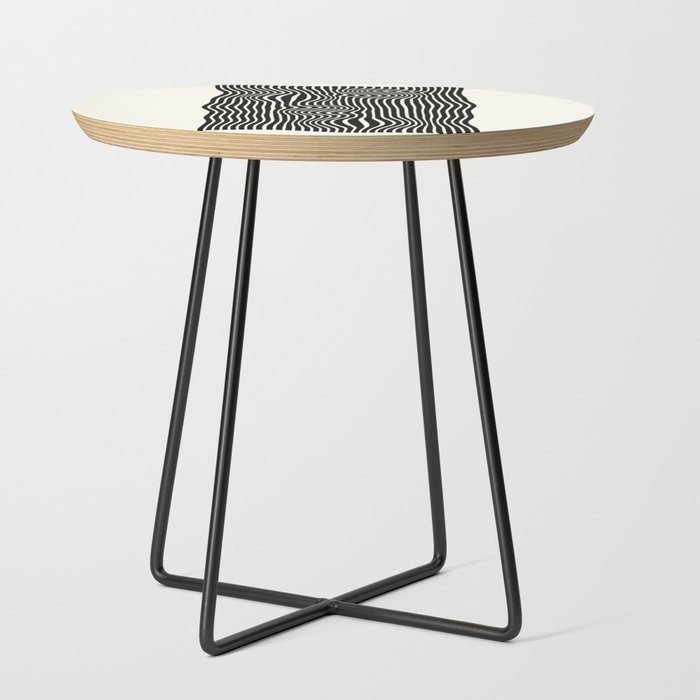 Abstract Lines Side Table