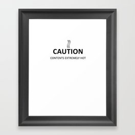 Caution Framed Art Print