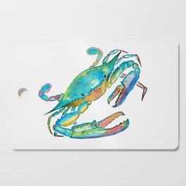 Watercolor Crab Cutting Board