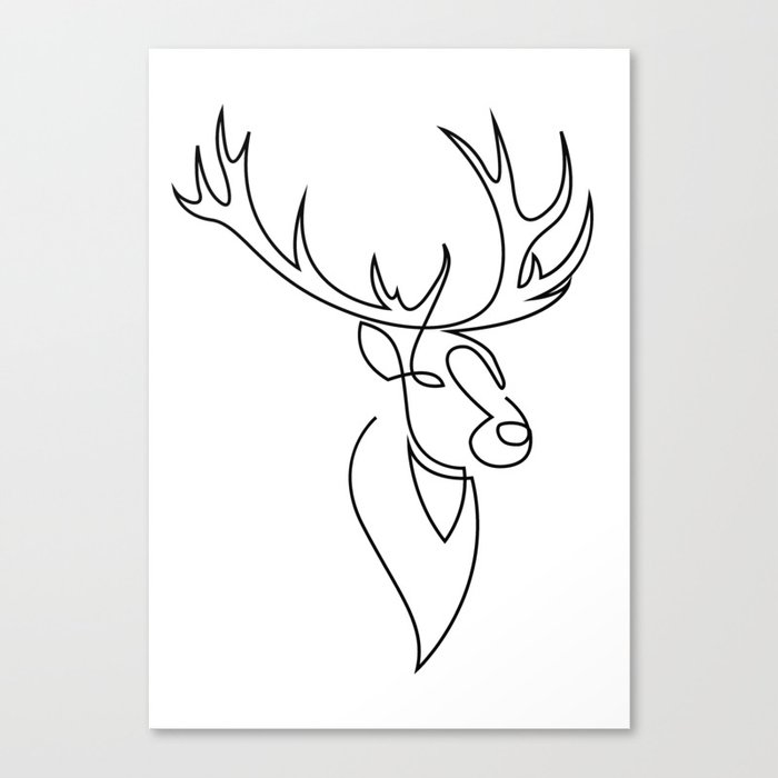 stag one line Leinwanddruck stag one line Leinwanddruck