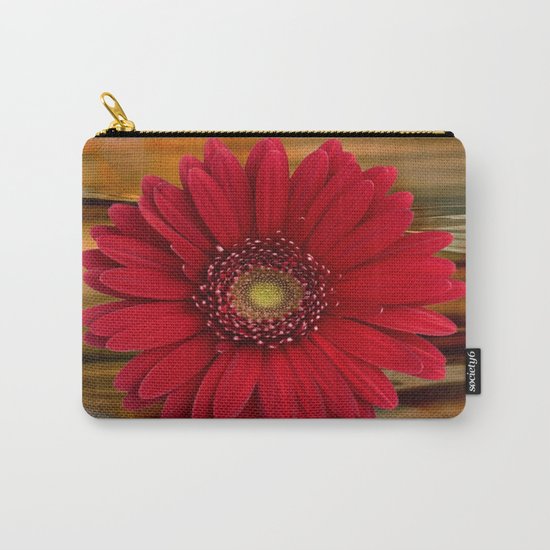 Red Daisy Abstract Carry-All Pouch
